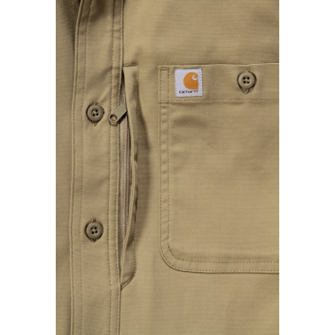 RUGGED PROFESSIONAL™ SERIES RELAXED FIT CANVAS LONG SLEEVE WORK SHIRT
