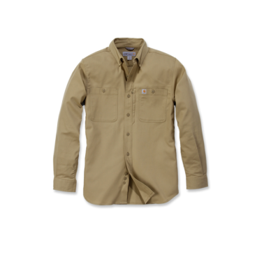 RUGGED PROFESSIONAL™ SERIES RELAXED FIT CANVAS LONG SLEEVE WORK SHIRT