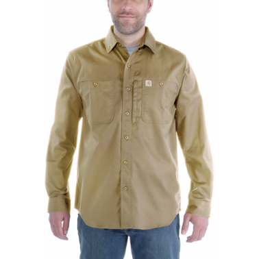 RUGGED PROFESSIONAL™ SERIES RELAXED FIT CANVAS LONG SLEEVE WORK SHIRT