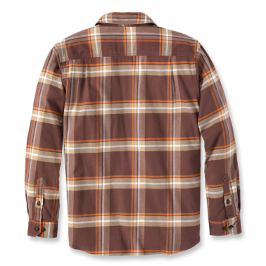 RUGGED FLEX™ RELAXED FIT MIDWEIGHT FLANNEL LONG-SLEEVE PLAID SHIRT