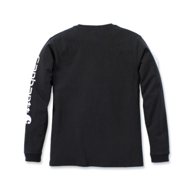 LOOSE FIT HEAVYWEIGHT LONG-SLEEVE LOGO SLEEVE GRAPHIC T-SHIRT