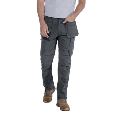 STEEL RUGGED FLEX™ RELAXED FIT DOUBLE-FRONT CARGO MULTI-POCKET WORK PANT