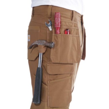 STEEL RUGGED FLEX™ RELAXED FIT DOUBLE-FRONT CARGO MULTI-POCKET WORK PANT