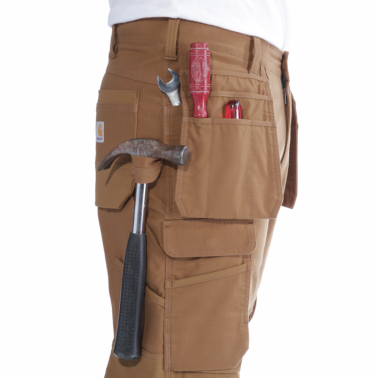 STEEL RUGGED FLEX™ RELAXED FIT DOUBLE-FRONT CARGO MULTI-POCKET WORK PANT