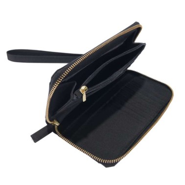 NYLON DUCK LAY-FLAT CLUTCH WALLET
