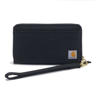 NYLON DUCK LAY-FLAT CLUTCH WALLET