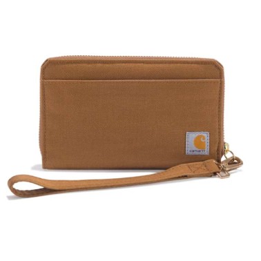 NYLON DUCK LAY-FLAT CLUTCH WALLET