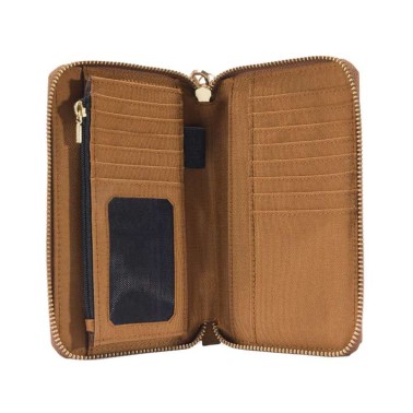 NYLON DUCK LAY-FLAT CLUTCH WALLET